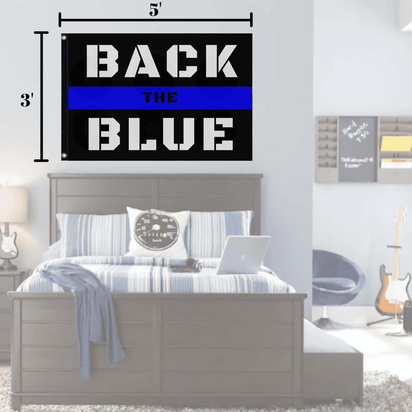 Back the Blue Police Flag - LiberTee Shirts