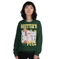 Trump "Shitter's Full" Ugly Christmas Sweater - Green - LiberTee Shirts