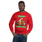 Merry Trumpmas Taking out the Garbage Ugly Christmas Sweatshirt - LiberTee Shirts