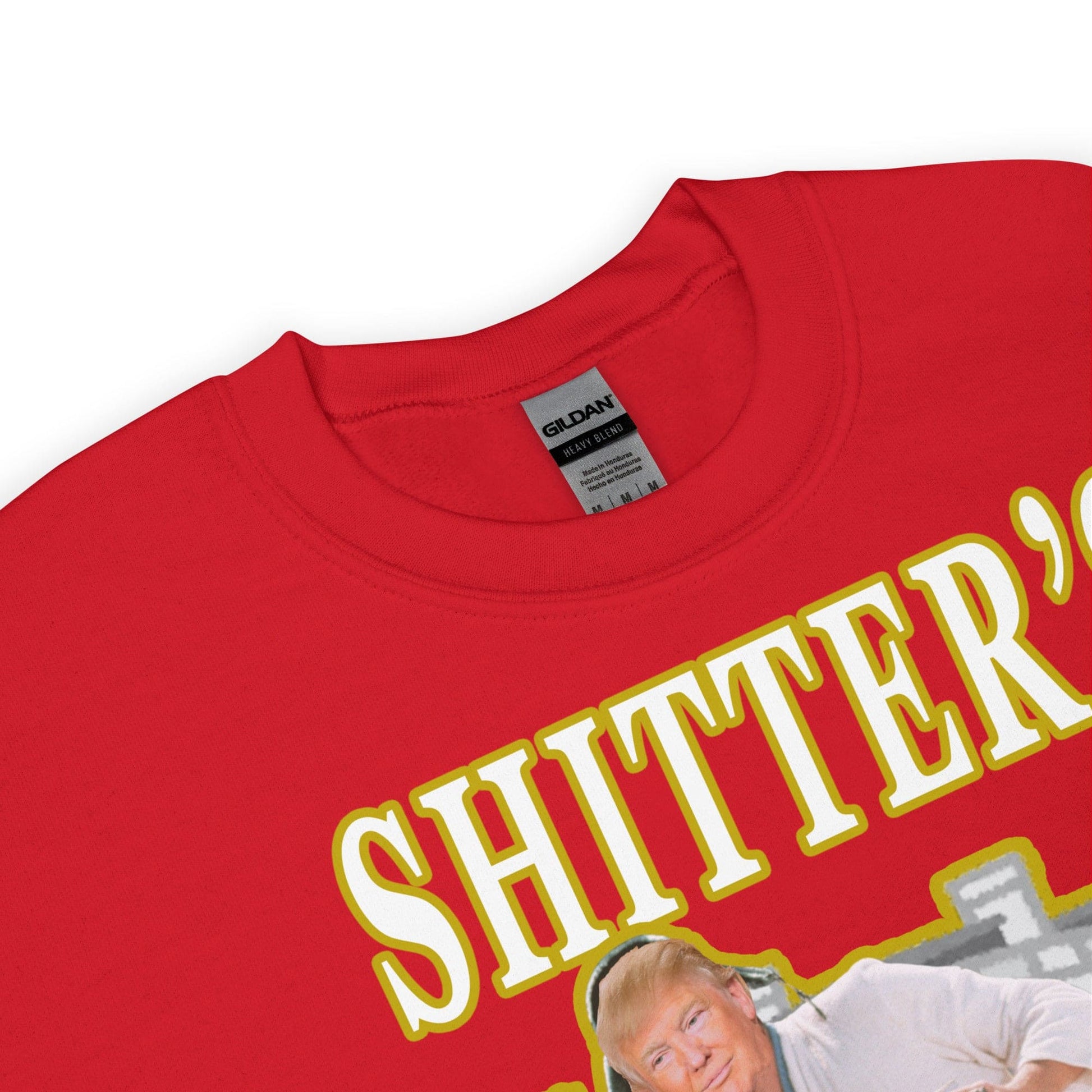 Trump "Shitter's Full" Ugly Christmas Sweater - LiberTee Shirts