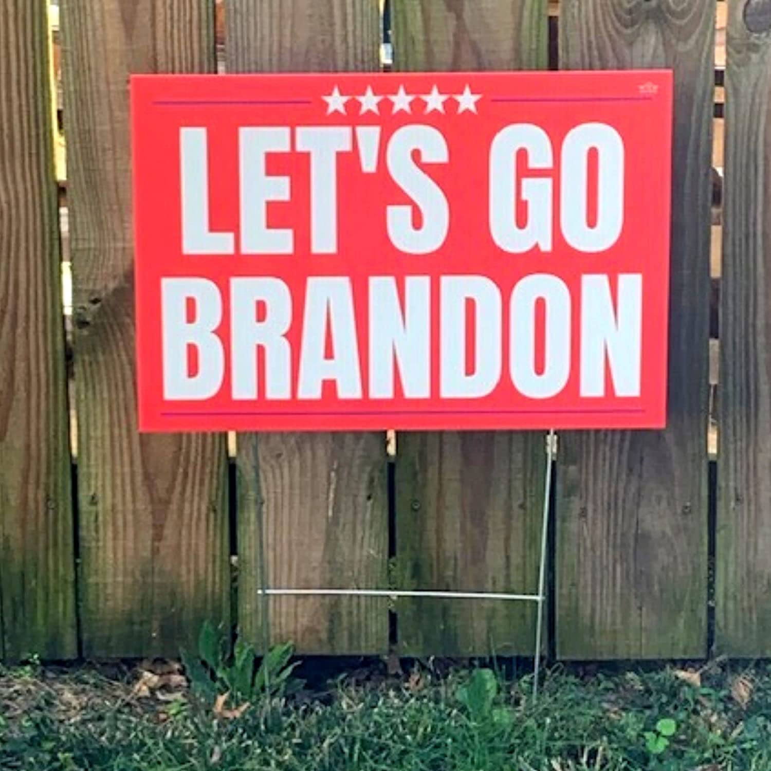 Let's Go Brandon 18"x12" Yard Sign - LiberTee Shirts