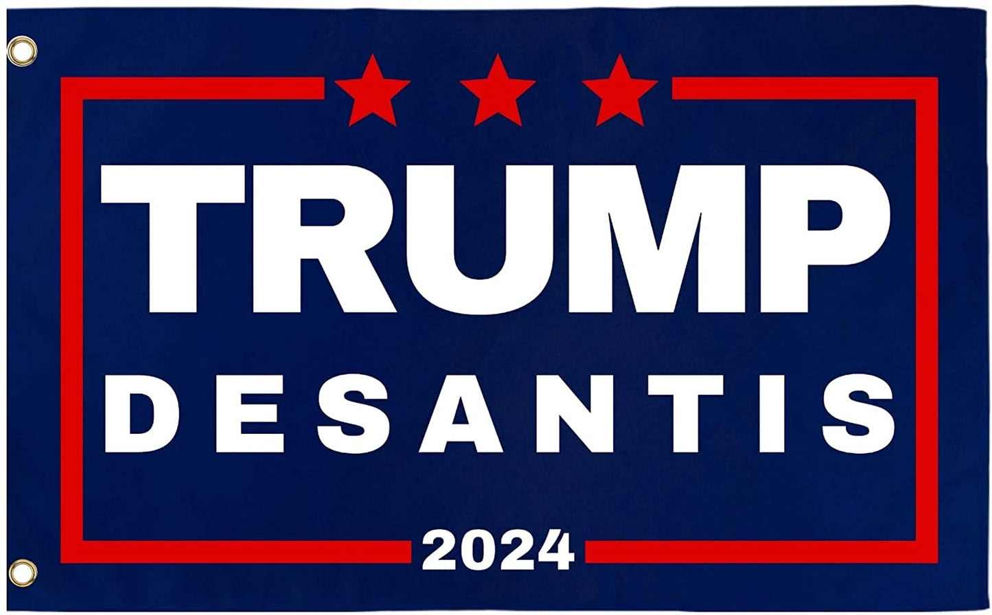 Trump DeSantis '24 3x5 Wall Flag - LiberTee Shirts