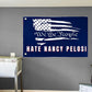 Anti Nancy Pelosi Wall Flag | Funny Crazy Nancy 3x5 ft Single-Sided Banner with Grommets | Great Gift Idea for Trump Supporters and Republicans - LiberTee Shirts