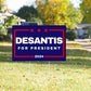Desantis '24 Yard Sign | Ron Desantis for President 2024 Corrugated Lawn Sign with Metal Stake - LiberTee Shirts