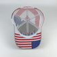 Trump 2024 Save America American Flag Mesh Trucker Hat - 2 Hats - LiberTee Shirts