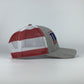 Trump 2024 Save America American Flag Mesh Trucker Hat - LiberTee Shirts