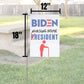 Pesky Patriot Joe Biden Nursing Home Resident Garden Flag | Funny Anti Biden 12x18 Double-Sided Flag Banner for Lawn and Garden | Great Gift Idea for Trump Supporter Republicans - LiberTee Shirts