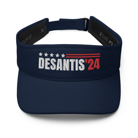 Governor Ron Desantis 2024 Navy Golf Visor - LiberTee Shirts