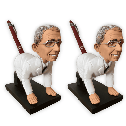 Dr. Fauci Funny Novelty Pencil Holder Bobble - 2 Pieces - LiberTee Shirts