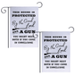 This House is Protected By The Good Lord and a Gun 18"x12" Garden Flag - 2 PIECES - LiberTee Shirts