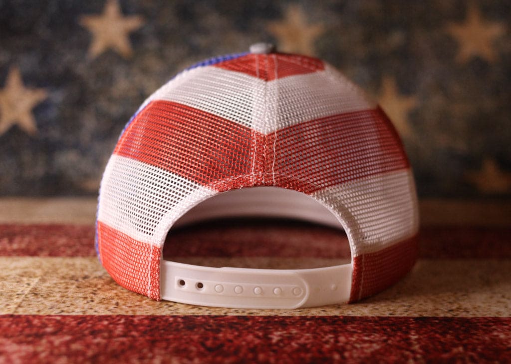 Trump DeSantis 2024 American Flag Back Mesh Trucker Hat - 2 Hats - LiberTee Shirts