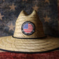 Patriotic USA 1776 Straw Sun Hat - LiberTee Shirts
