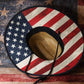 Patriotic USA 1776 Straw Sun Hat - LiberTee Shirts