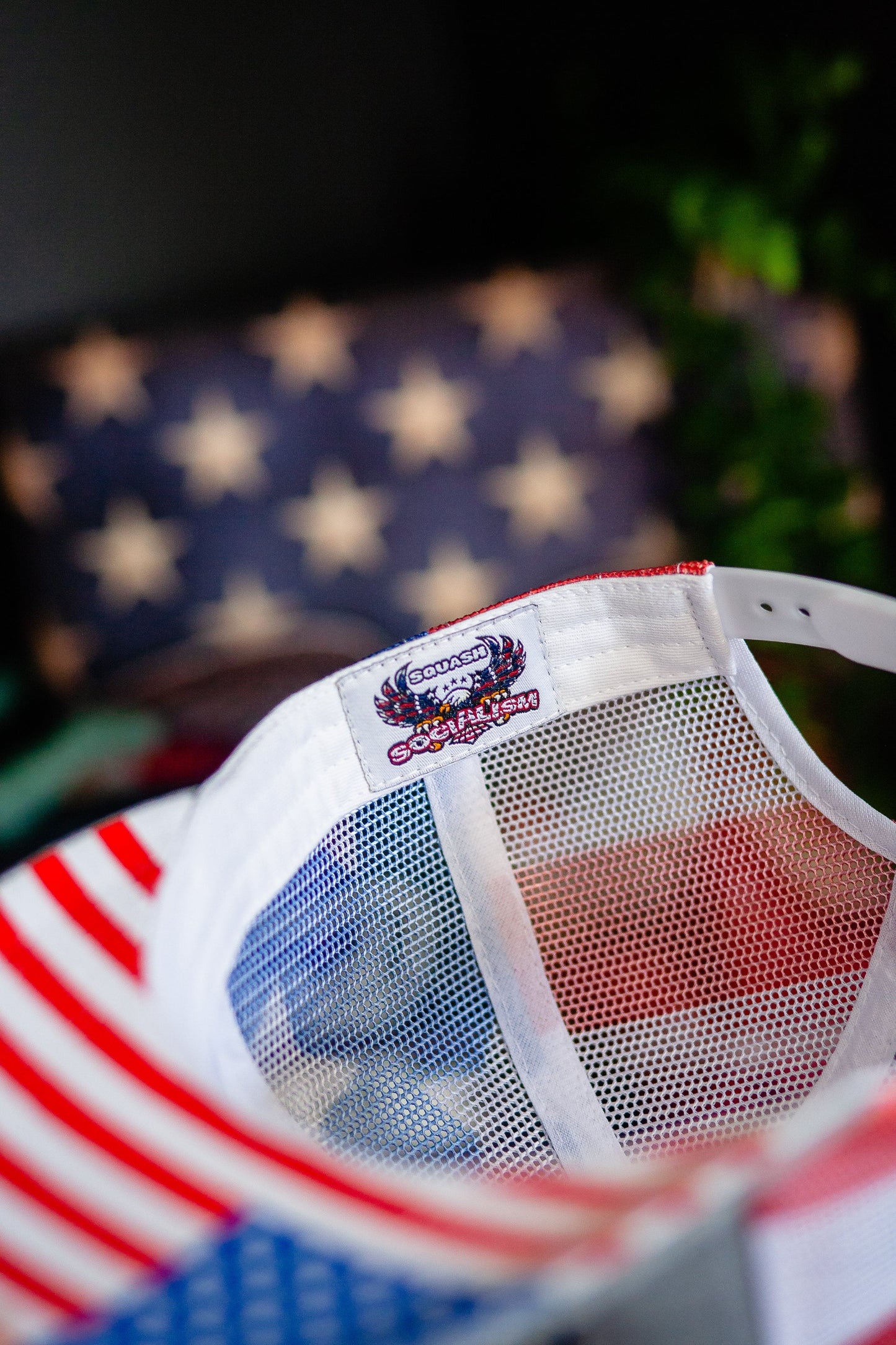 Trump DeSantis 2024 American Flag Back Mesh Trucker Hat - 2 Hats - LiberTee Shirts