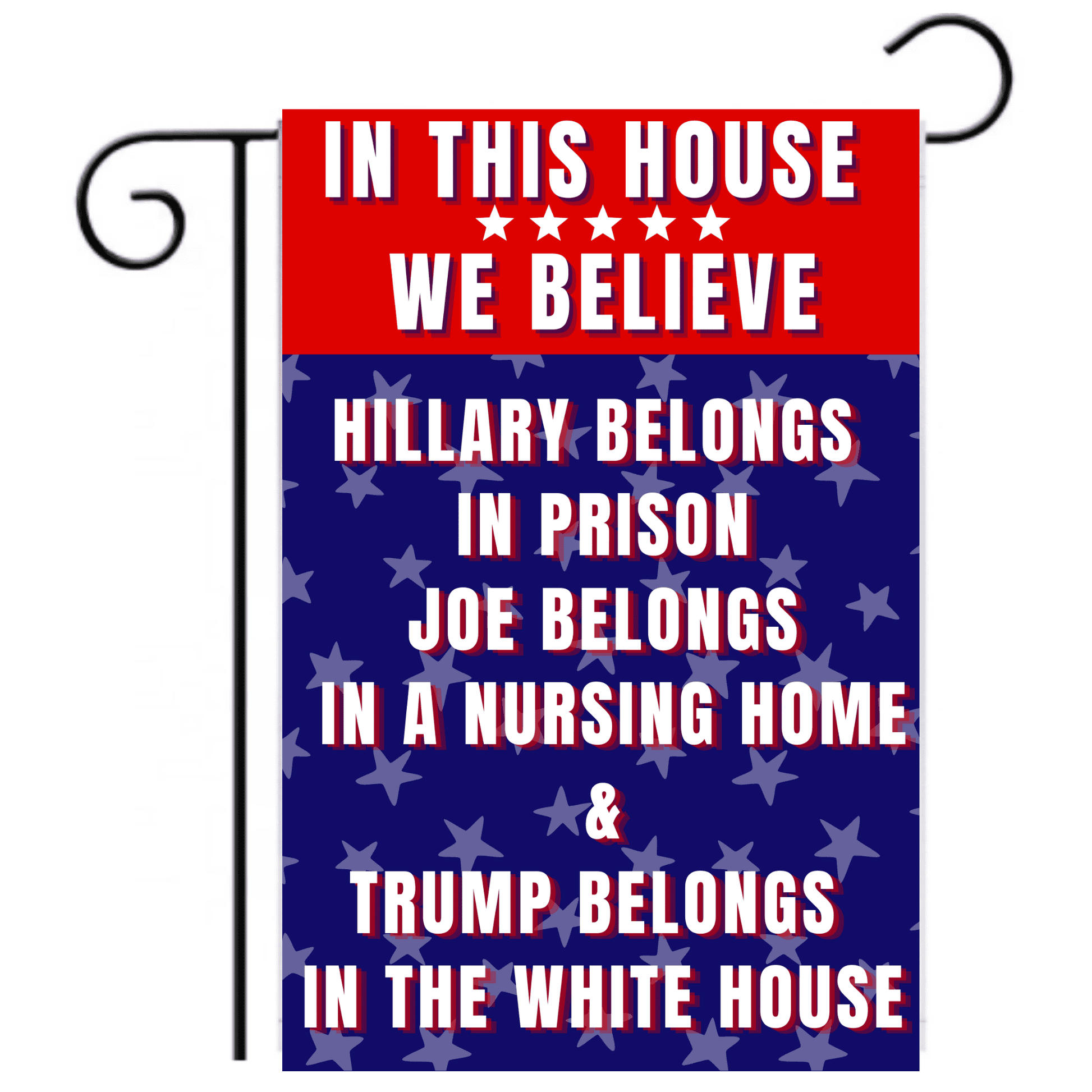Biden for Nursing Home Funny Garden Flag - LiberTee Shirts