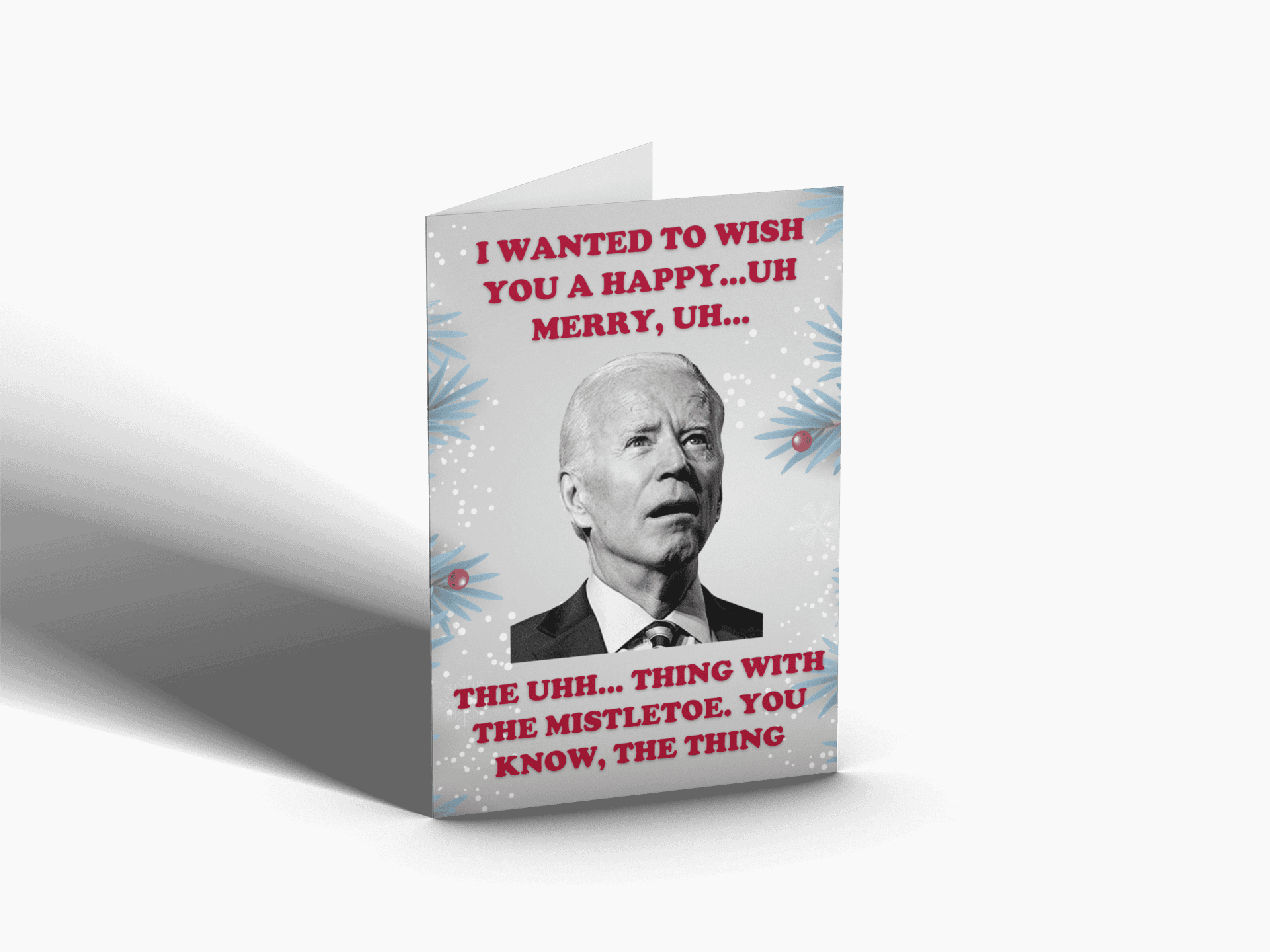 Let's Go Brandon Anti-Biden Christmas Card - LiberTee Shirts