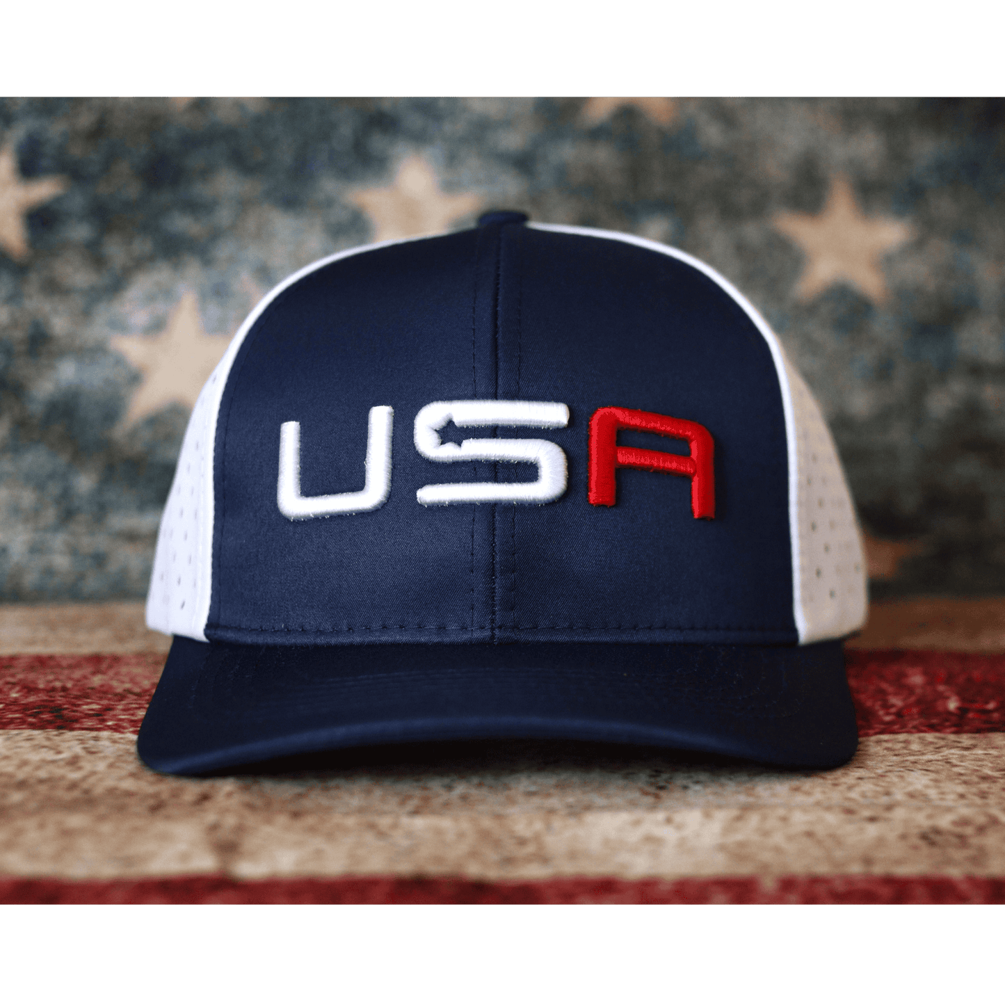 Team USA Athletic Trucker Style Adjustable Hat - LiberTee Shirts