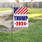 LiberTee Trump for President 2024 Outdoor Garden Flag | Trump 24 Save America 12x18 Flag Banner for Lawn or Garden | Patriotic Flag for MAGA Supporters - LiberTee Shirts