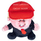 Donald Trump Talking Doll | Funny Trump Talking Figure Plush Toy with Make America Great Again Hat and 5 Quotes - LiberTee Shirts