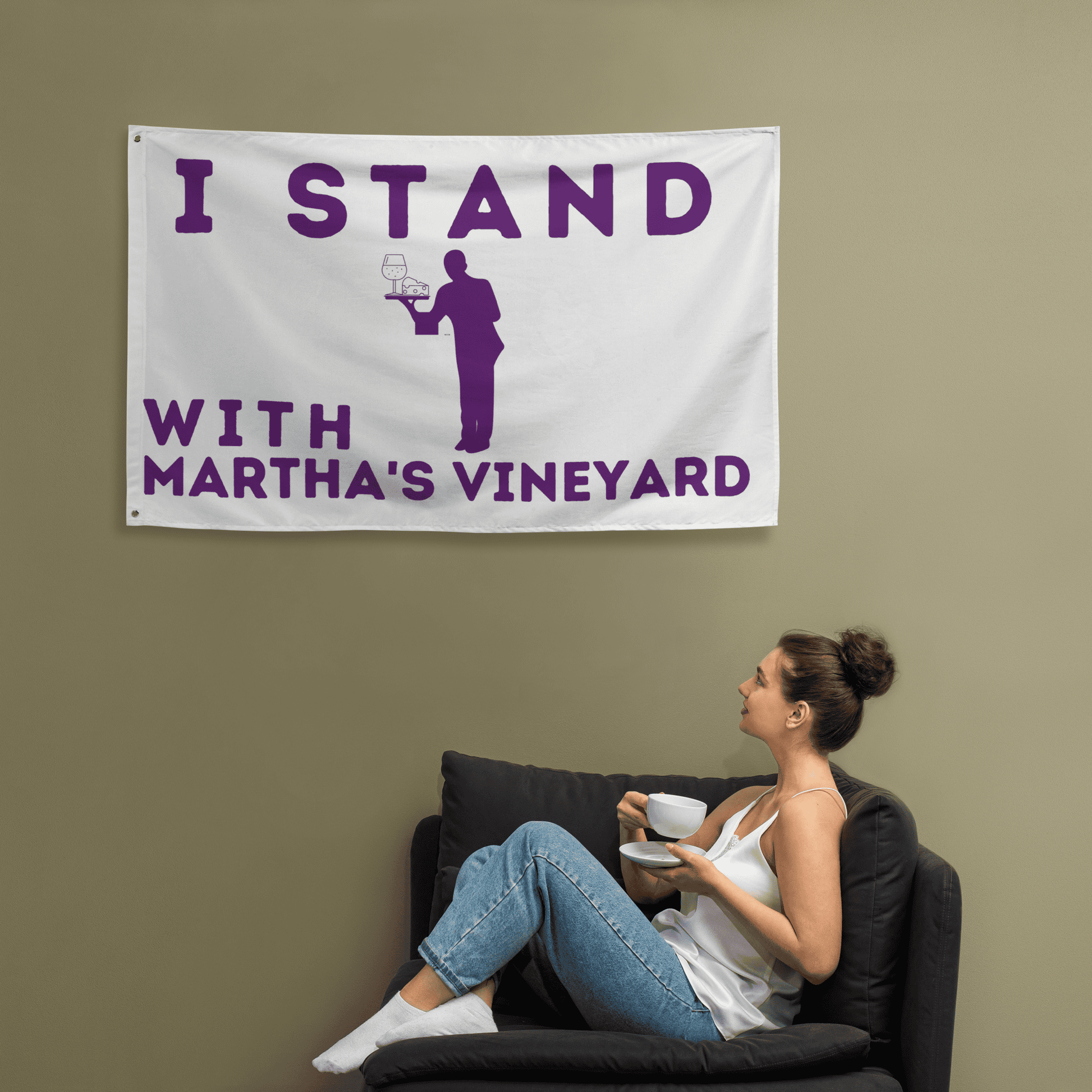 I Stand With Martha's Vineyard Flag - LiberTee Shirts