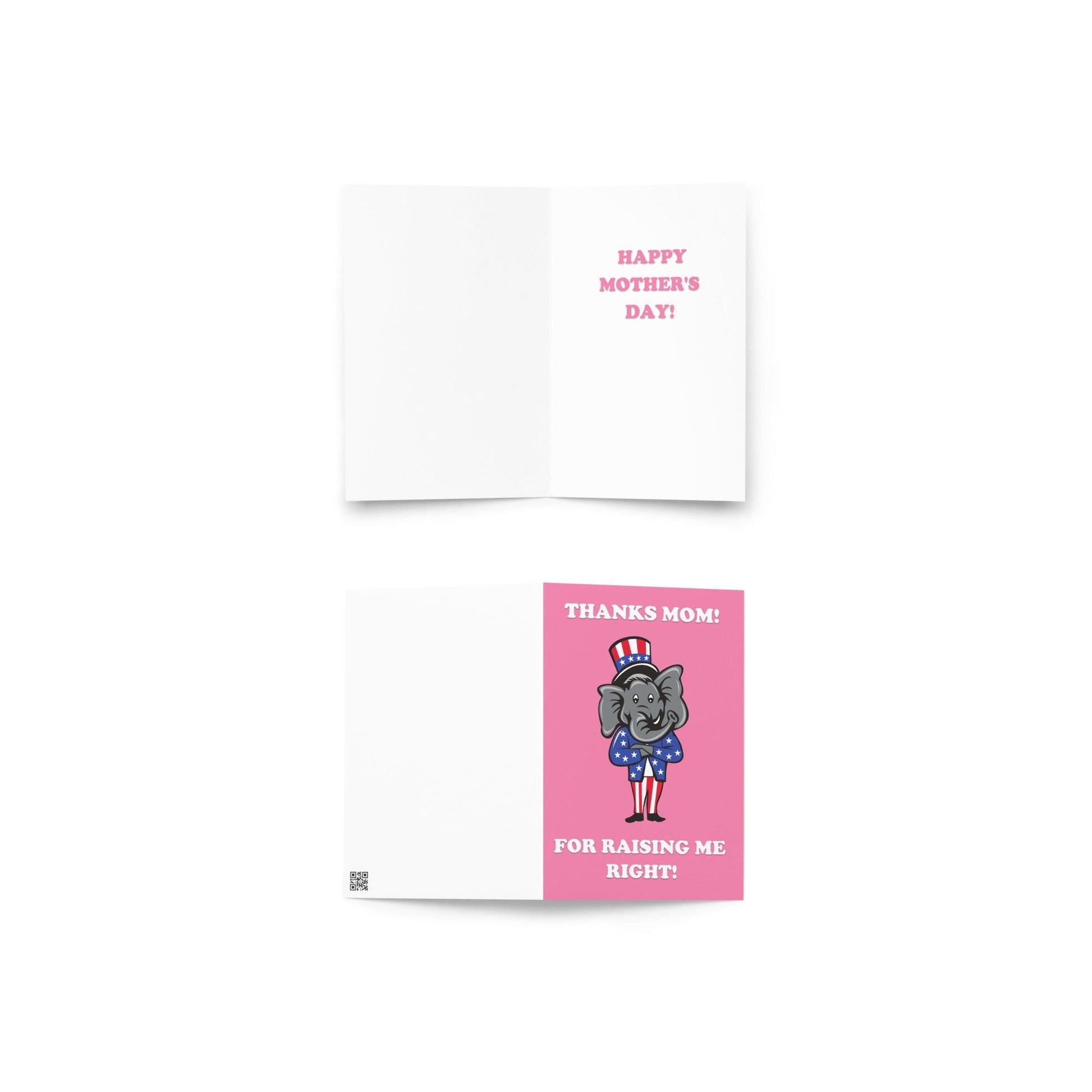Thank You Mom For Raising me Right Mother's Day Card - LiberTee Shirts