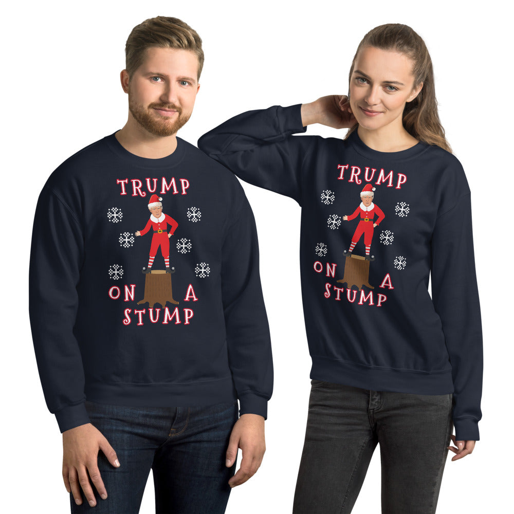 Trump On A Stump Christmas Sweater - LiberTee Shirts