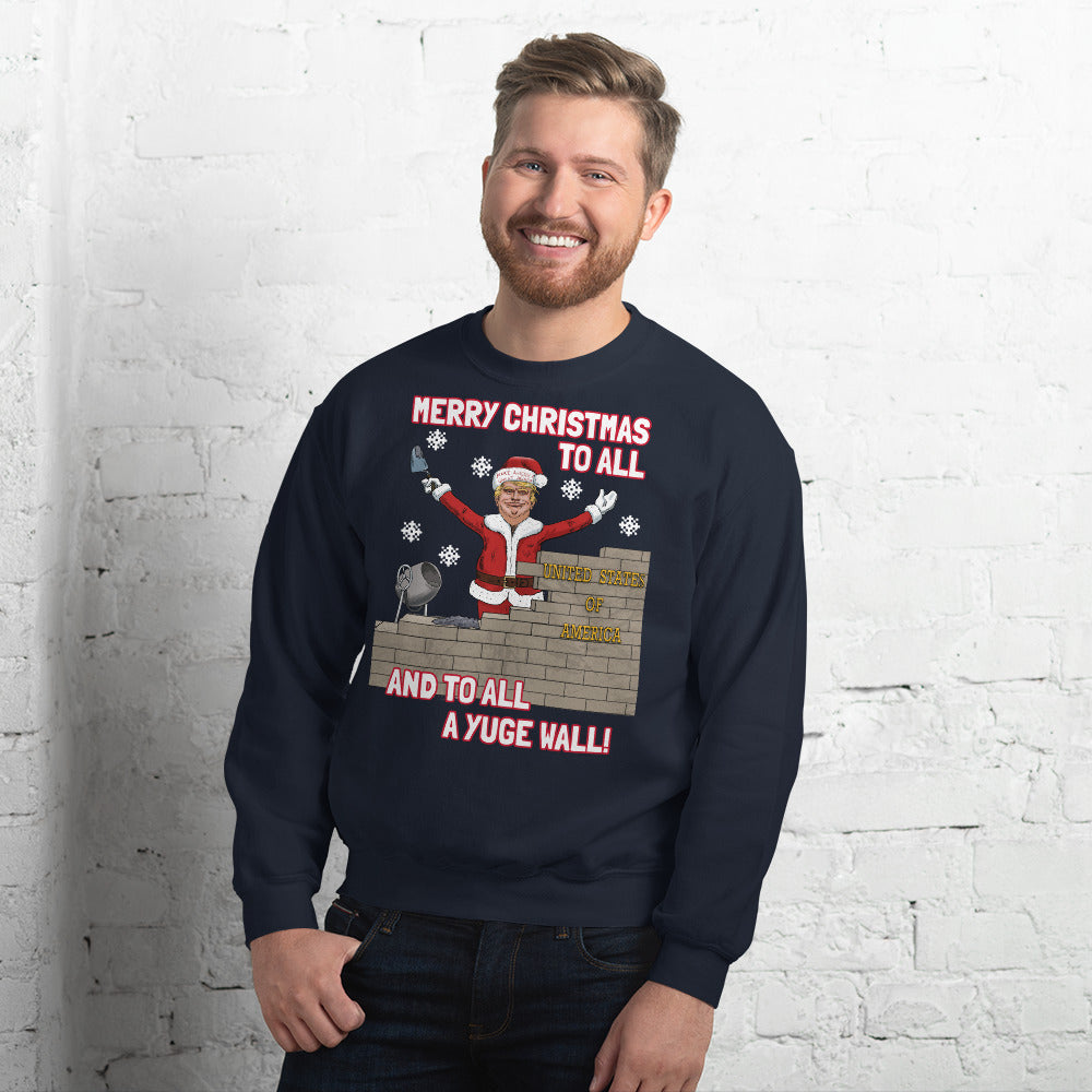 YUGE WALL CHRISTMAS 19 - LiberTee Shirts