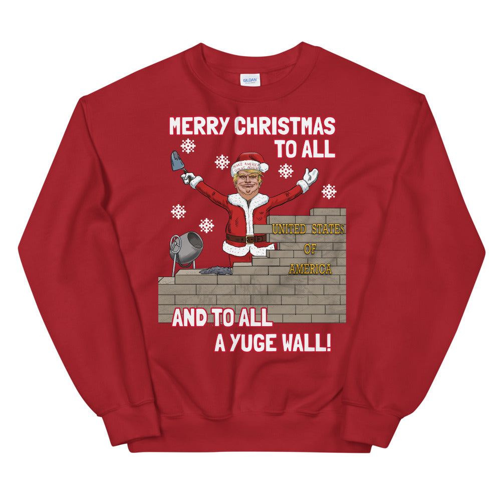 YUGE WALL CHRISTMAS 19 - LiberTee Shirts
