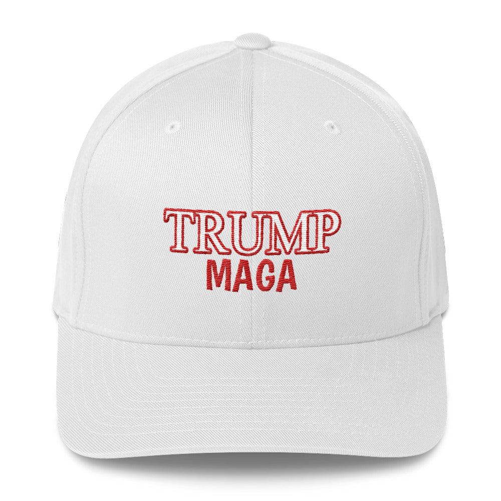 TRUMP MAGA RED OUTLINE - LiberTee Shirts
