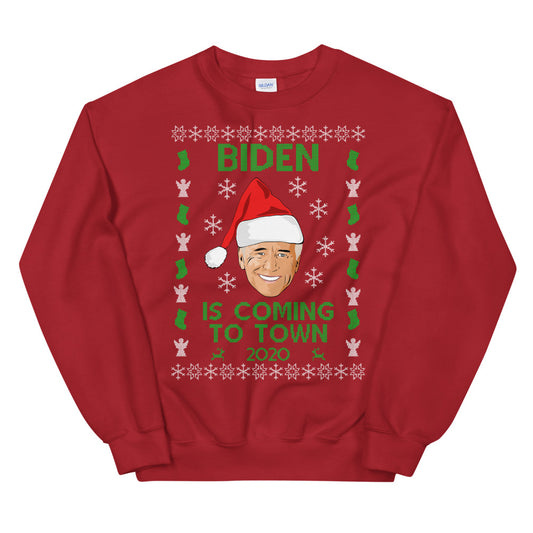 Joe Biden Christmas Sweater, Biden 2020 Ugly Xmas Sweater for Men and Women - LiberTee Shirts