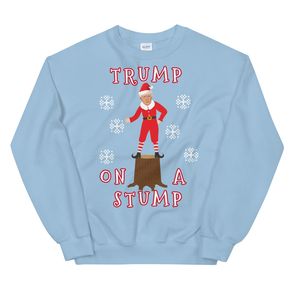 Trump On A Stump Christmas Sweater - LiberTee Shirts