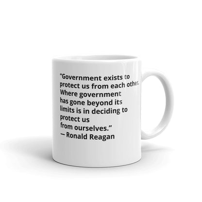 Reagan quote government protects - LiberTee Shirts