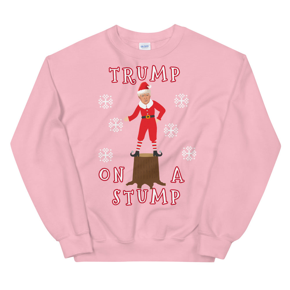 Trump On A Stump Christmas Sweater - LiberTee Shirts