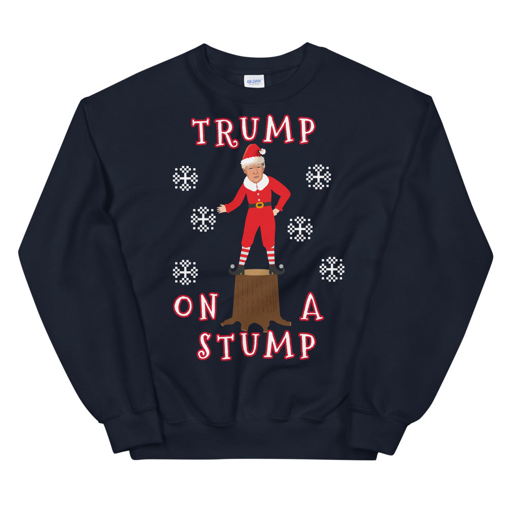 Trump On A Stump Christmas Sweater - LiberTee Shirts