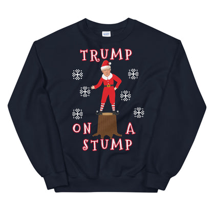 Trump On A Stump Christmas Sweater - LiberTee Shirts