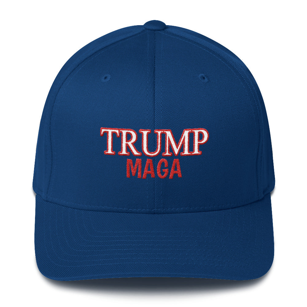 TRUMP MAGA RED OUTLINE - LiberTee Shirts