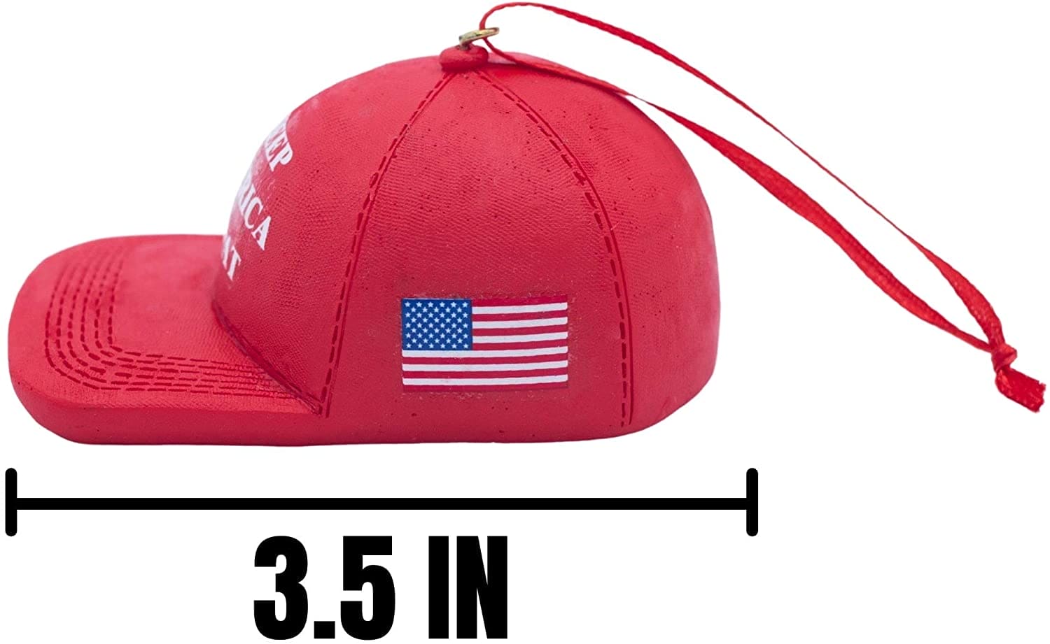 Donald Trump Save America Ceramic Red Hat Figurine Christmas Ornament… - LiberTee Shirts