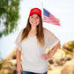 Donald Trump Red Save America Hat for Republicans and President Supporters - 2 Caps - LiberTee Shirts