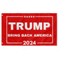 Trump 2024 Flag Bring Back America Red 3x5ft Flag for Donald Trump '24 Save America Supporters - LiberTee Shirts