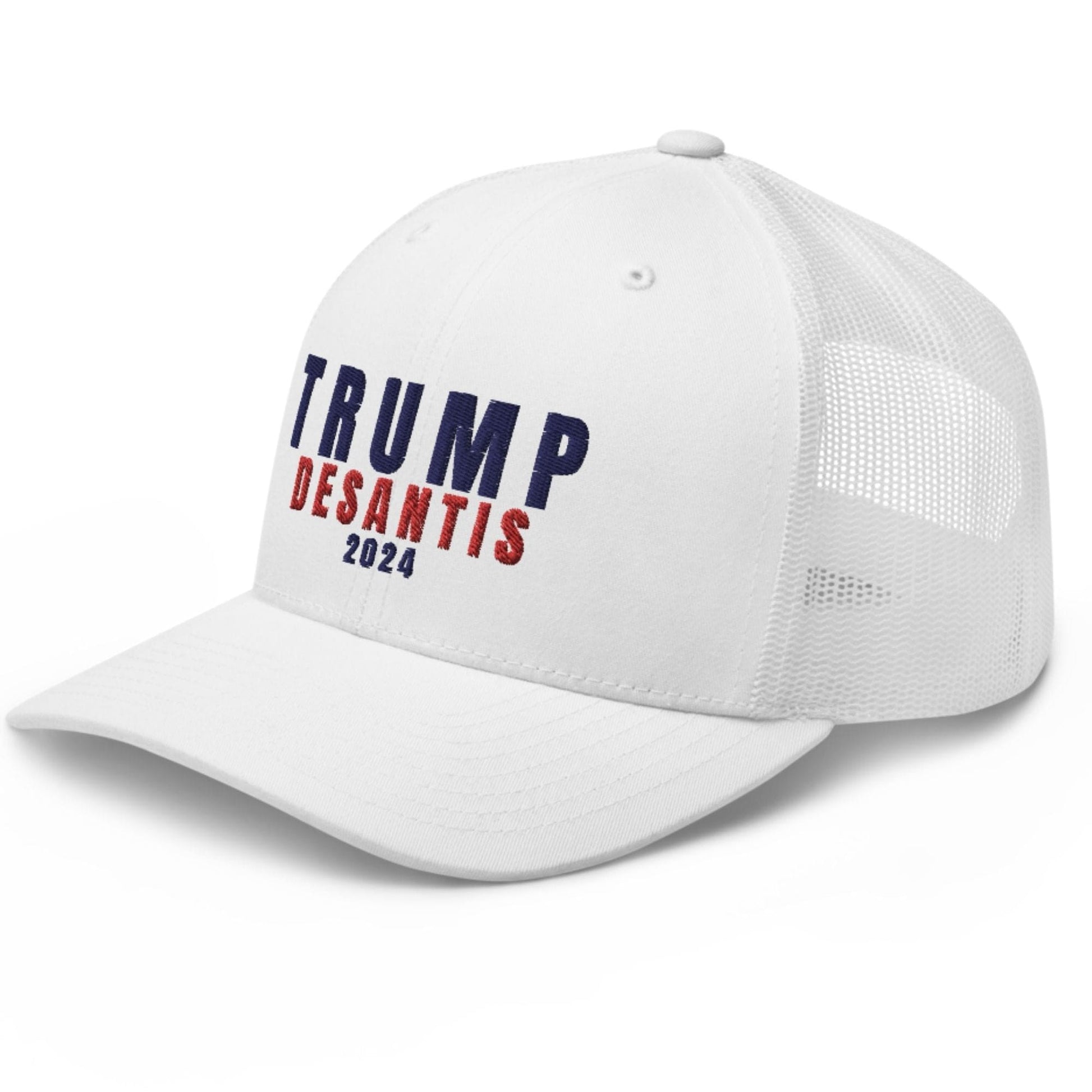 Donald Trump and Ron Desantis 2024 Trucker Hat - LiberTee Shirts