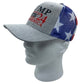 Donald Trump Ron Desantis 2024 Save America Hat with Flag Pattern Mesh Back - 2 Hats - LiberTee Shirts