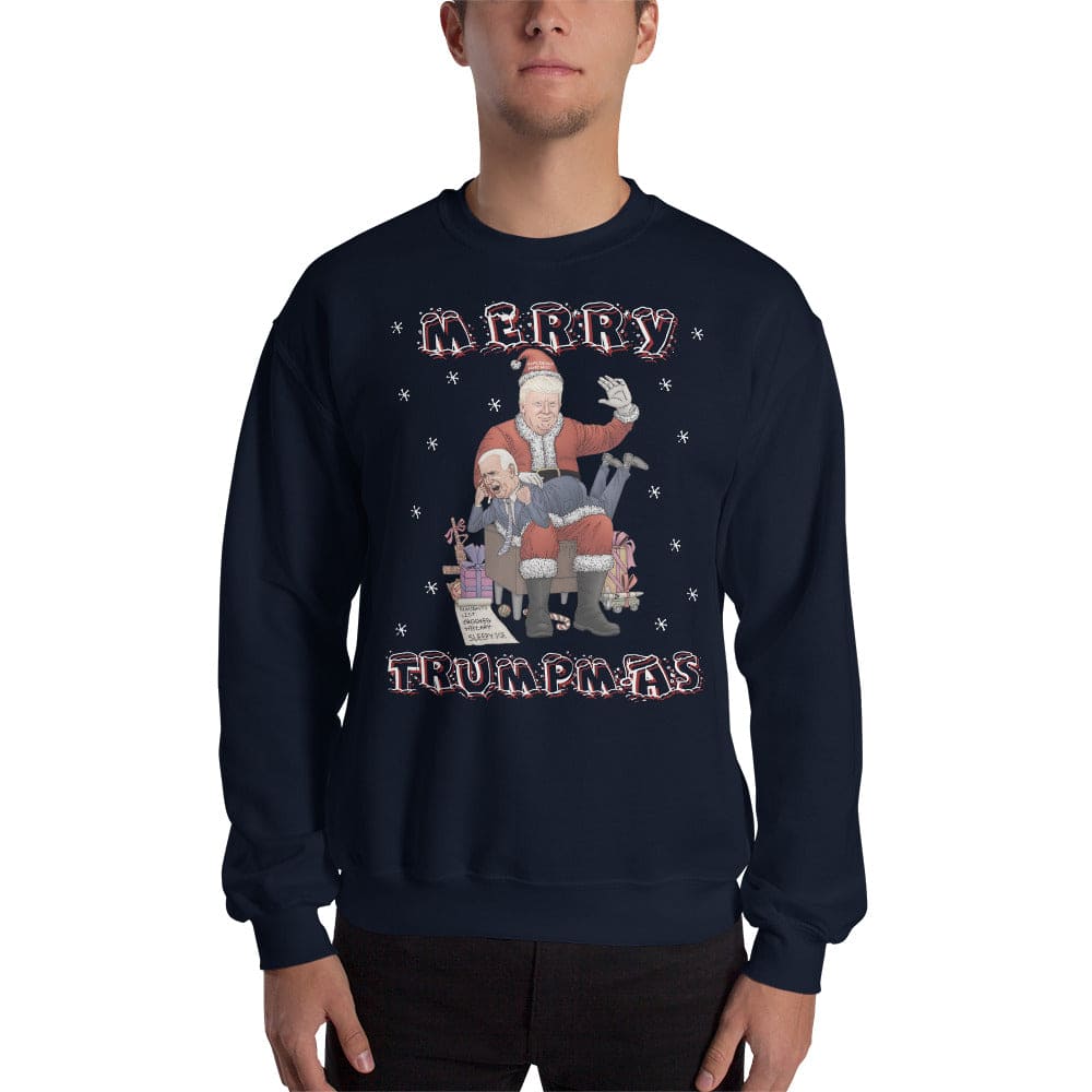 Merry Trumpmas Spanking Brandon Ugly Christmas Sweater - LiberTee Shirts