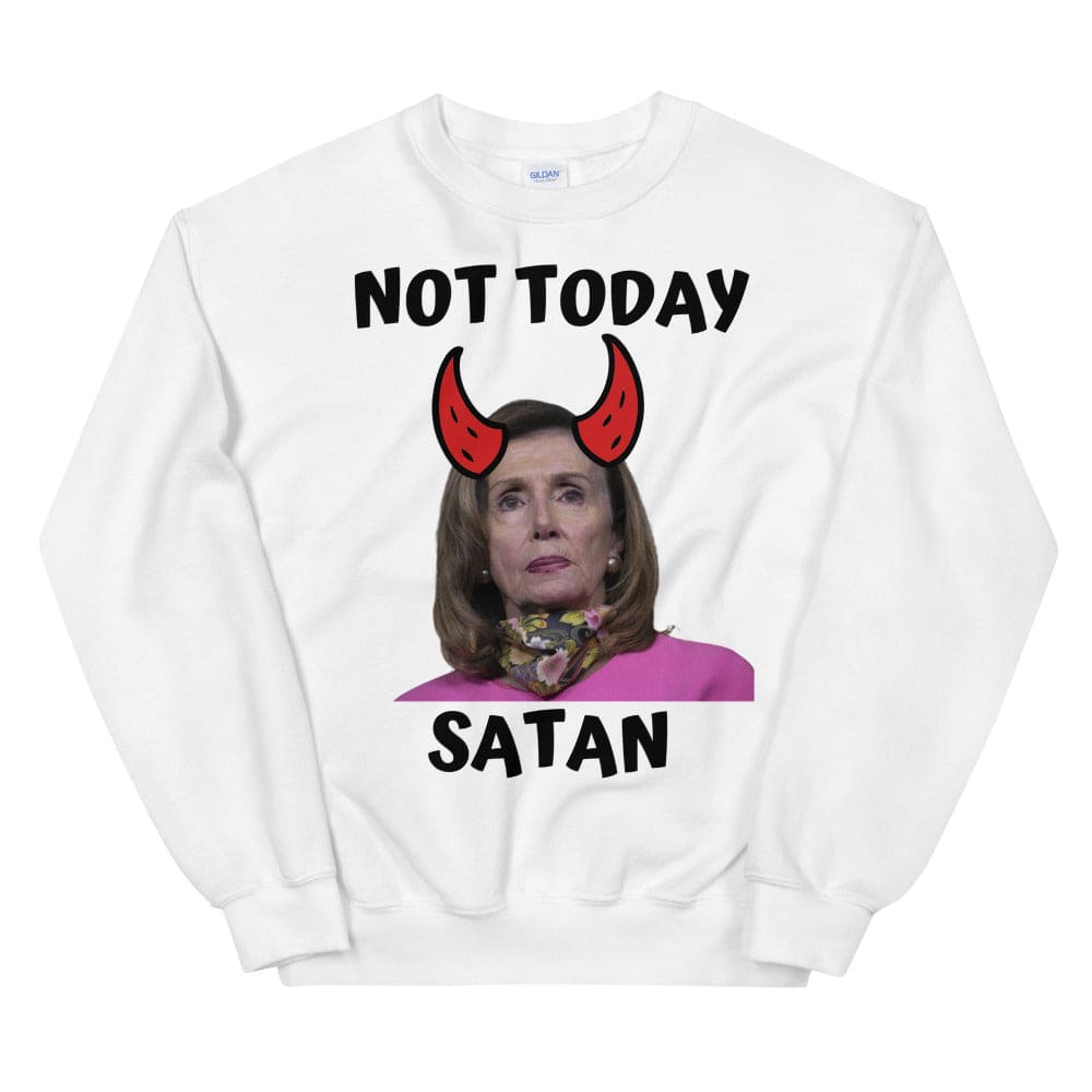 Not Today Satan - Pelosi Ugly Christmas Sweater - LiberTee Shirts